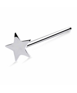 Star Silver Straight Nose Stud NSKA-731s